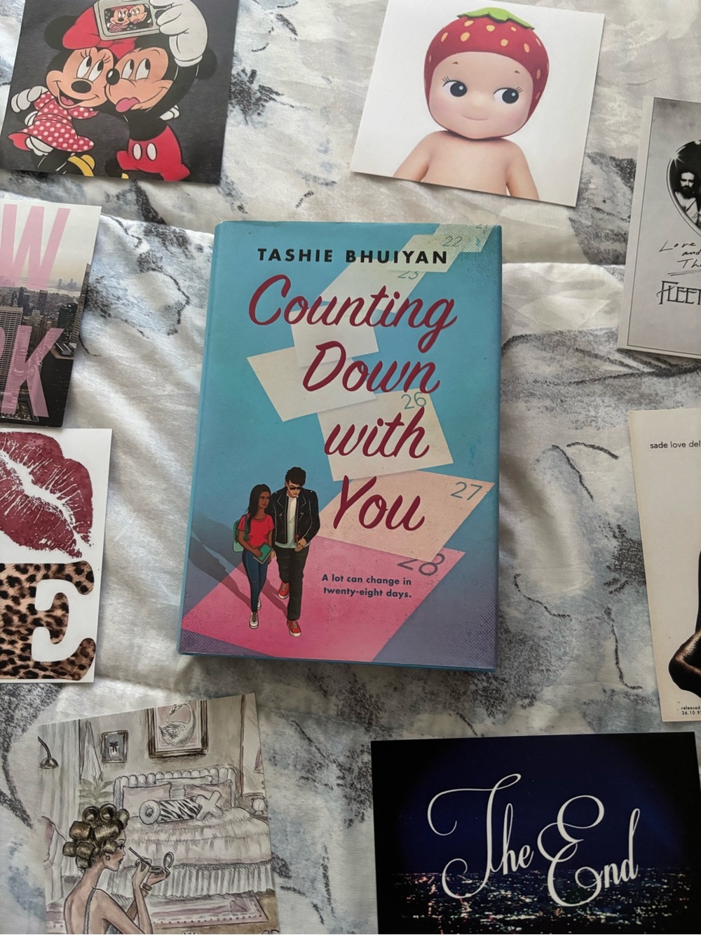 Counting Down With You by Tashie Bhuiyan - Teal & Pink Cover